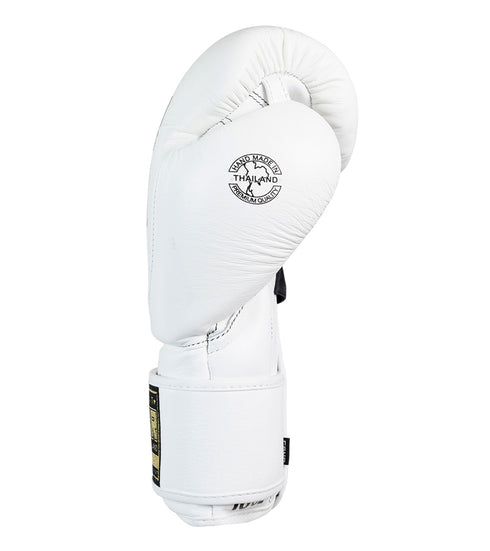 Combat Corner HMIT Velcro Sparring Gloves | White